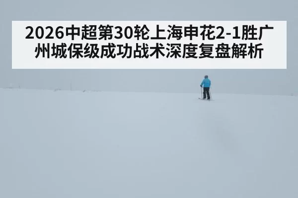 2026中超第30轮上海申花2-1胜广州城保级成功战术深度复盘解析